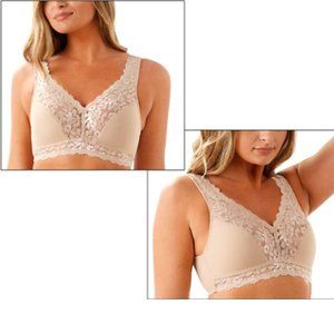 Breezies Soft Support Wirefree Bra - Warm Beige
